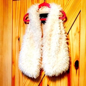 Little Girls White Vest Picture Perfect